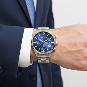 NWT Mathey-Tissot Fashion Men's Quartz Steel Authentic Watch